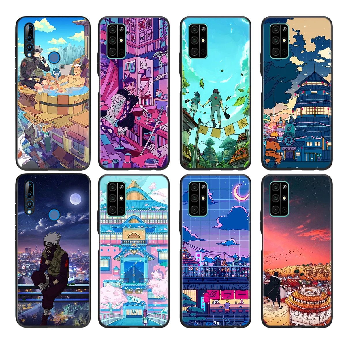 

Art Pixel Naruto Silicone Cover For Honor 30 30i 10i 30S V30 V20 9N 9S 9A 9C 20S 20E 20 7C Lite Pro Phone Case Coque