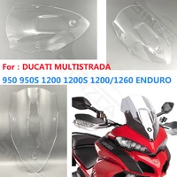 for ducati multistrada mts950 mts950s mts1200s mts1200 mts1260 enduro motorcycle windshield windscreen 2015 2021 16 17 18 2019