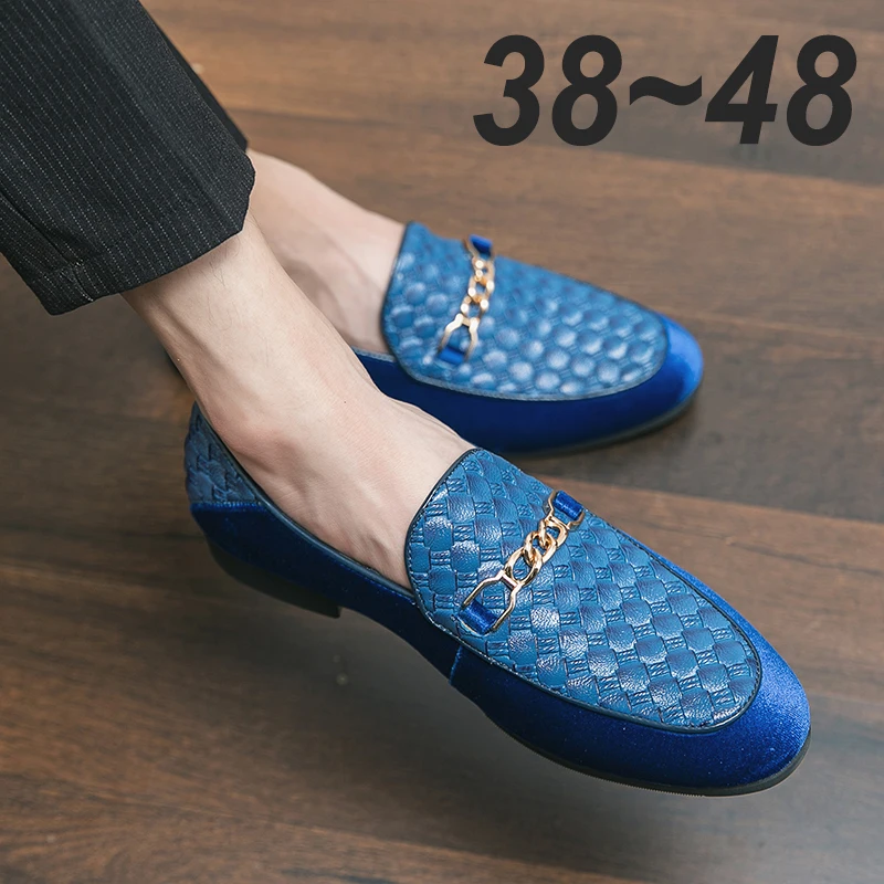 

New Designer Luxury Brand Men's Driving Fashion Loafers Moccasins Braided Leather Boats Classic for Men Dress Casual Shoes 38~48