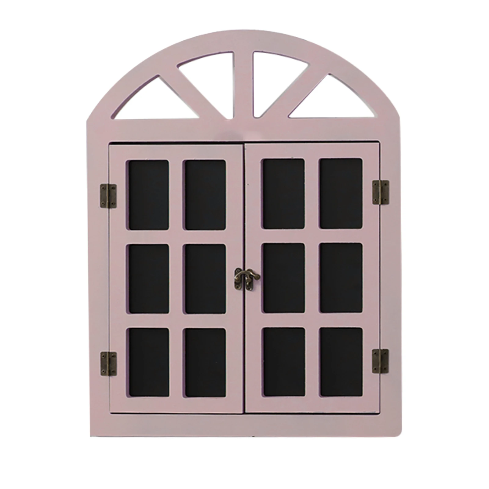 

Solid Hanging Home Decor DIY Wall Mounted Coffee Bar Living Room Art Message Board Wooden Fake Window Ornament European Style