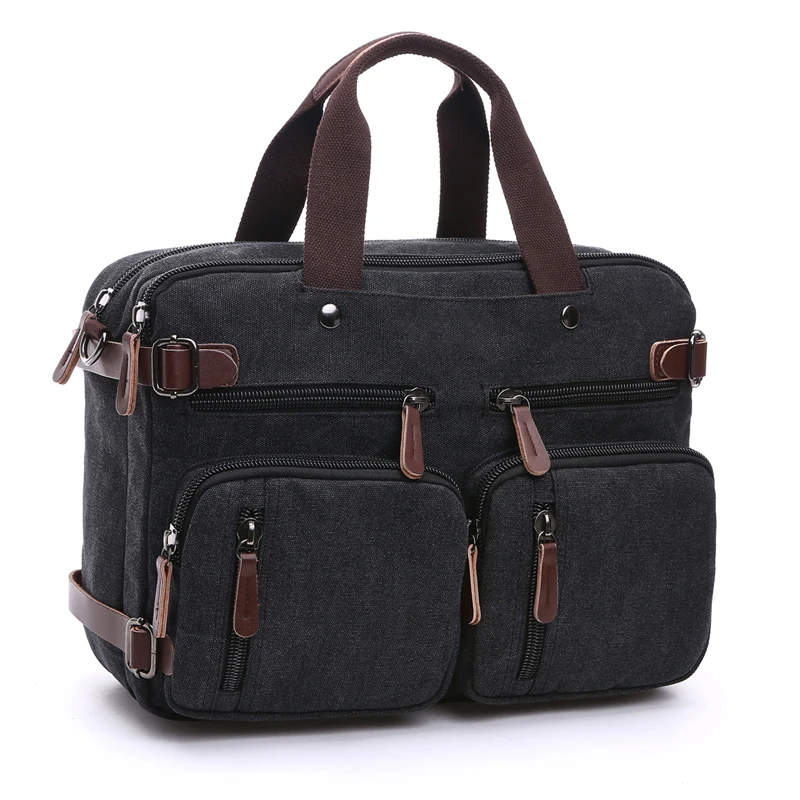 

Men's Canvas Vintage Casual Briefcase Man Business Shoulder Messenger Bag Men Laptop Handbag Male Messenger Crossbody Bags New
