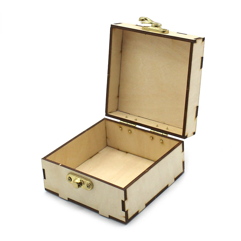 

Wooden Storage Box Science Small Production DIY Toy Ornaments Children's Handmade Material Package Gift