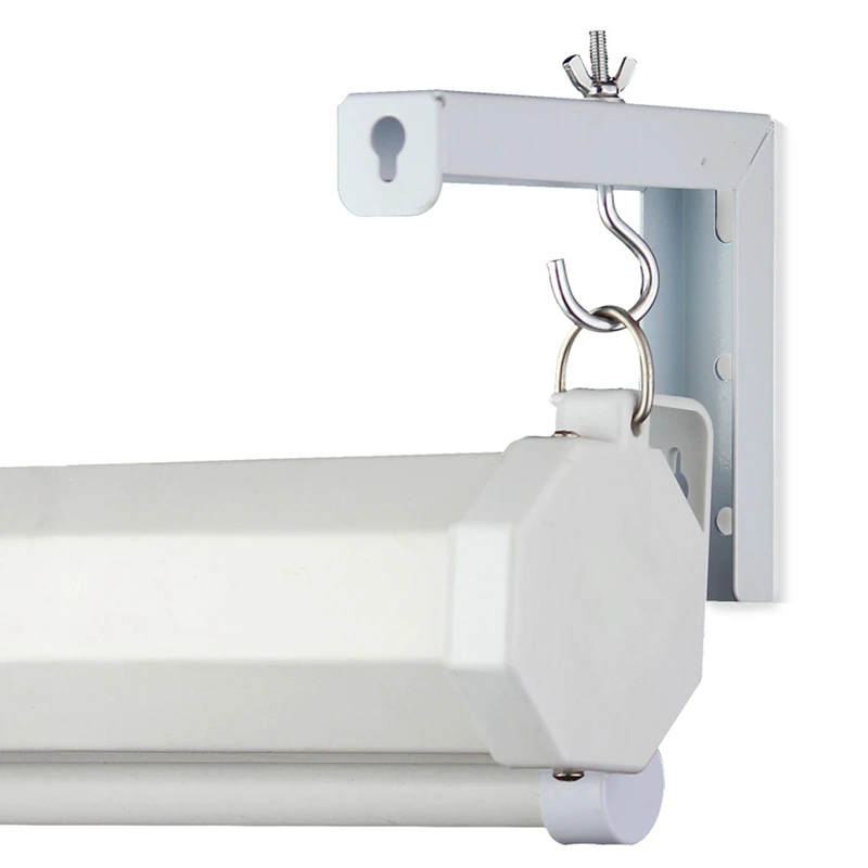 2 шт. вешалка для штор проектора экран L-образный кронштейн регулируемый
