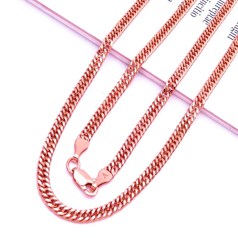 

Длинное ожерелье под розовое золото 14 к, 585 пробы