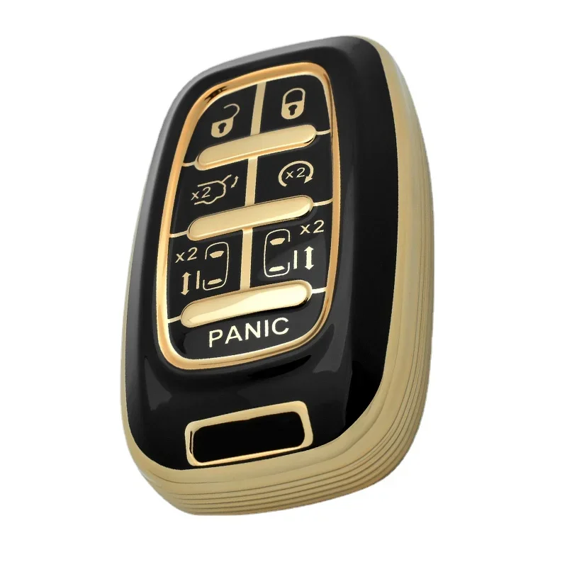 

7-кнопочный чехол для автомобильного ключа из ТПУ, держатель для Chrysler Pacifica 2017 2018 2019 2020 2021 2022 Voyager Smart Remote Key Shell