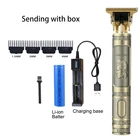 Машинка для стрижки волос T9 в стиле ретро, триммер для мужчин, электрическая машинка для стрижки волос, искусственная резьба по голове Будды