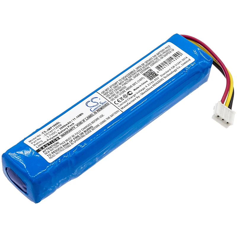 

CS Speaker Battery for JBL Pulse 1 Fits DS144112056 MLP822199-2P Li-Polymer 3.70V 3000mAh/11.10Wh
