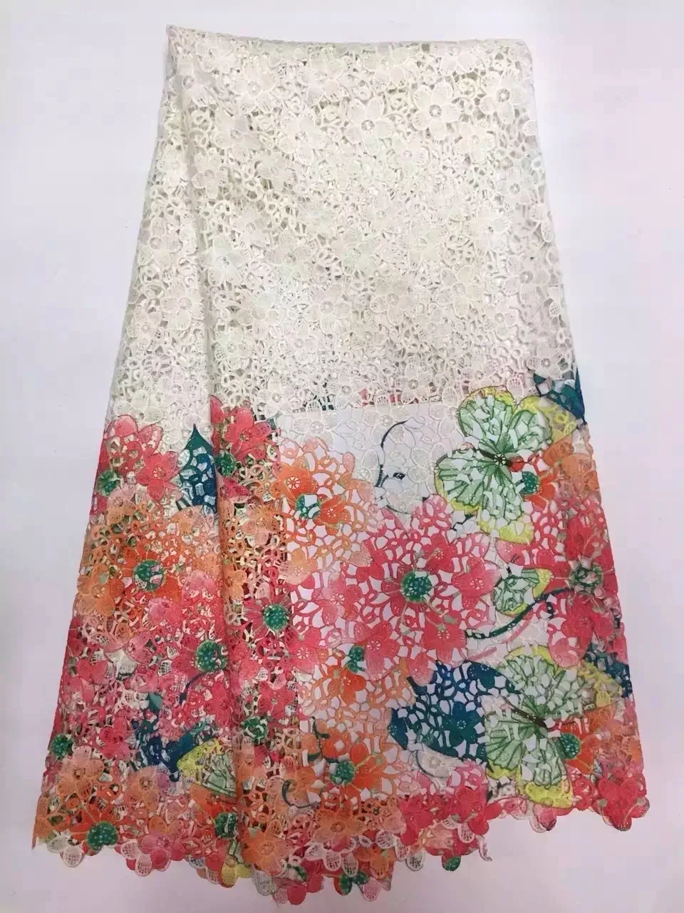 

2021 African guipure cord lace fabric sewing african lady dress,African cord lace fabric for woman paty,Free shipping by DHL