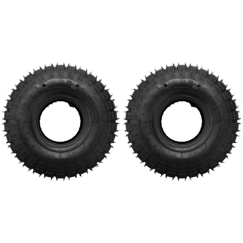 

2X 4.10/3.50-4 ATV Quad Go Kart 47Cc 49Cc Chunky 4.10-4 Tire Inner Tube Fit All Models 3.50-4 4 Inch Tire-Outer Tyre