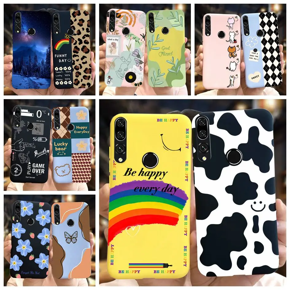 Чехол для Huawei Y9 Prime 2019, Женский силиконовый чехол для Huawei Y 9 Y9 Prime 2019, мультяшный чехол, мягкий чехол