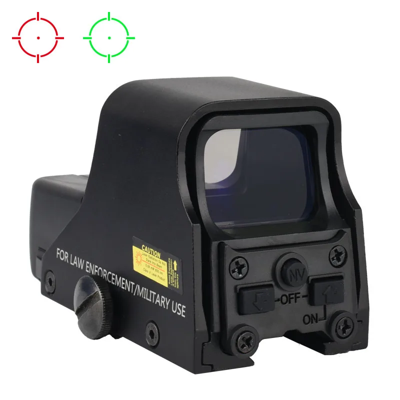 

551 Red Dot Sight Scope Tactical Hunting Optical Collimator Rifle Scope Red/Green Holographic Riflescope with 20mm Mount