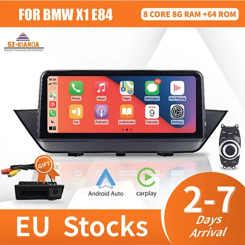 Автомобильный радиоприемник 10,25 дюйма HD, Apple Carplay, Android 13, GPS, экран дисплея для BMW X1 E84, мультимедийный Bluetooth-экран, заводская цена