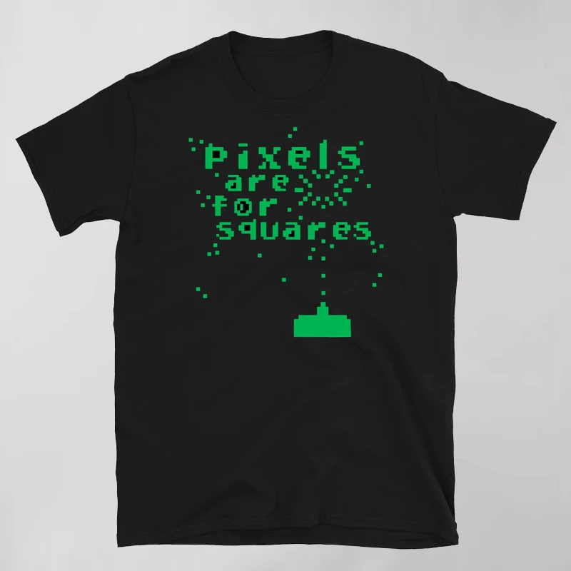 

Badassdude PIXELS ARE FOR SQUARES Printing Men's Casual Fashion T-shirt