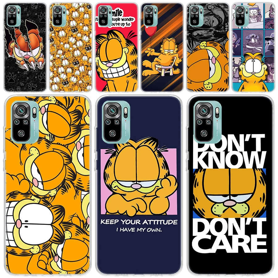

Мультяшный прозрачный мягкий чехол G-Garfield для Xiaomi Redmi Note 11S 11T 11E 10S 10 Pro 12 9 9S 9T 8 8T 7 6 Plus, чехол с принтом