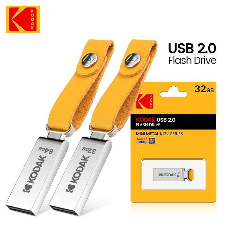 

KODAK Мини Металлические 64 ГБ USB флэш-накопители, шнурок для ключей, флэш-накопитель USB 2,0, флэш-накопитель 64 ГБ для автомобиля, ноутбуков, дизайнов, MacBook