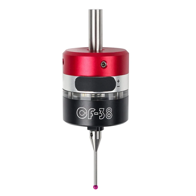 

CF-38 3D Trigger Edge Finder To Find Machining Center,CNC Milling Machine 3D Touch Probe Three-Coordinate Easy To Use Black+Red