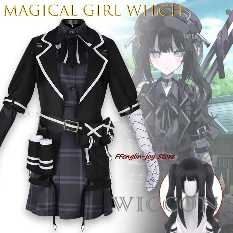 Фото Рождественский костюм AMagical Girl Witch Trial для косплея, черный наряд Na Yuka, персонаж аниме, ролевая игра, костюмы для косплея №1
