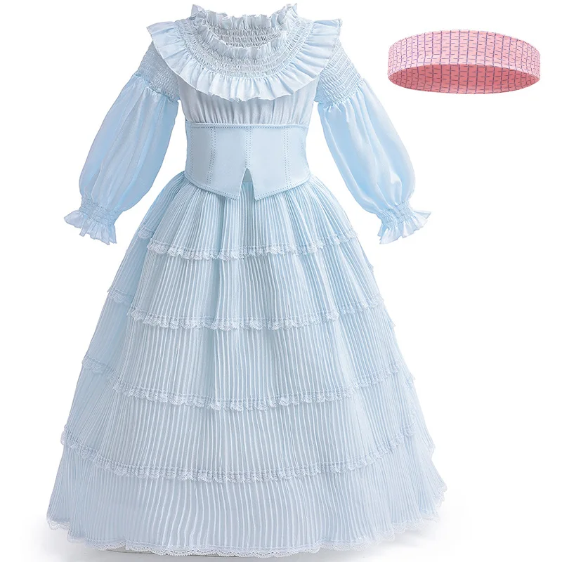 

The Little Mermaid the same style as Mermaid Princess Cosplay Blue dress Costume Halloween for Adult mermaid fish tail