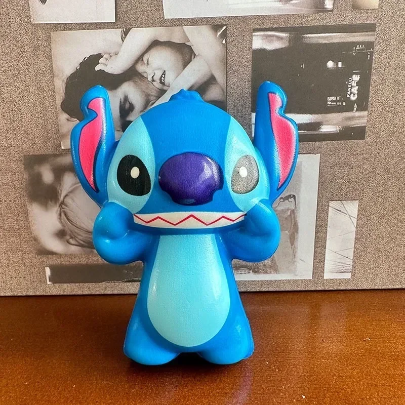 Disney Stitch сжимаемые игрушки милый мультфильм мода Человек-паук мягкая кукла с