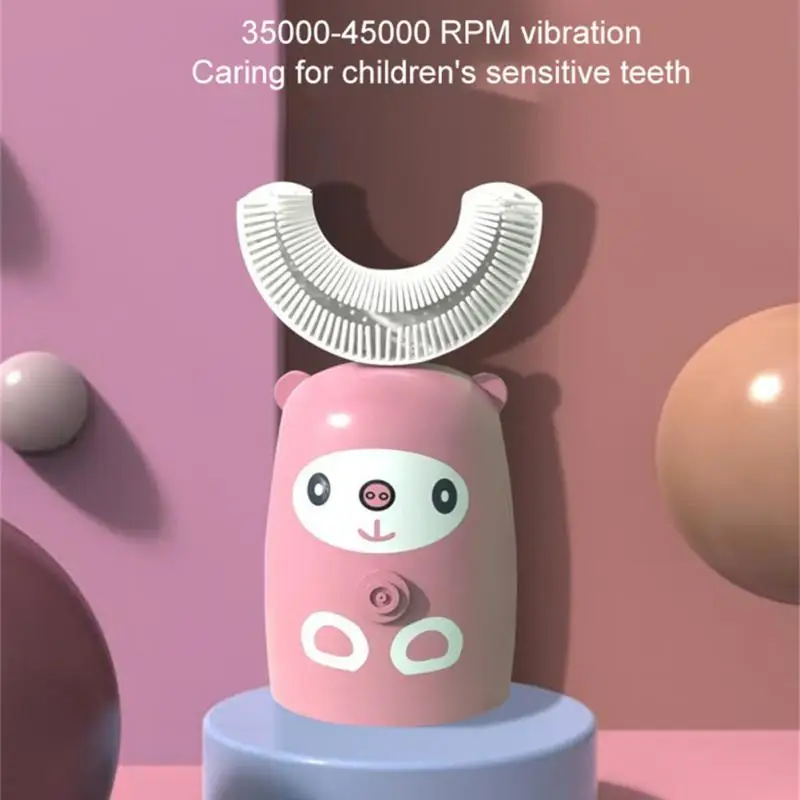 

Children Electric Toothbrush Teeth Oral Care Cleaning Brush Baby Toothbrush U-shaped Soft Silicone Teethers Toothbrush