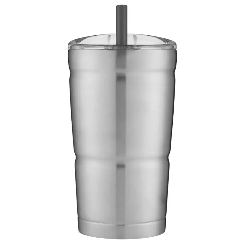 

S Insulated Stainless Steel Tumbler with Straw, 24oz  This Travel Mug is Stain, Sweat, and Odor Resistant, Take This Insulated