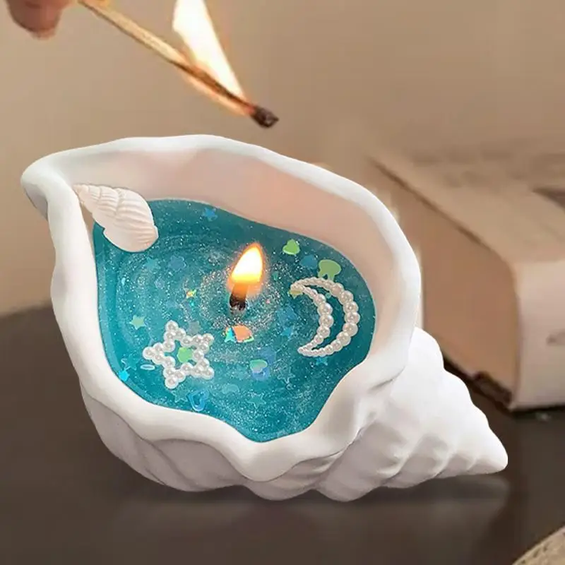 Świeca muszlowa Dekoracyjne świece zapachowe Świece do aromaterapii Domowej roboty świeca Dekoracja pulpitu