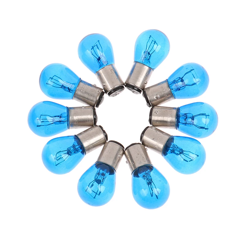 

2pcs 1157 BAY15D Halogen Bulb Blue Automotive Braking Steering Signal Light Stop Car Tail Light Lamp DC12V