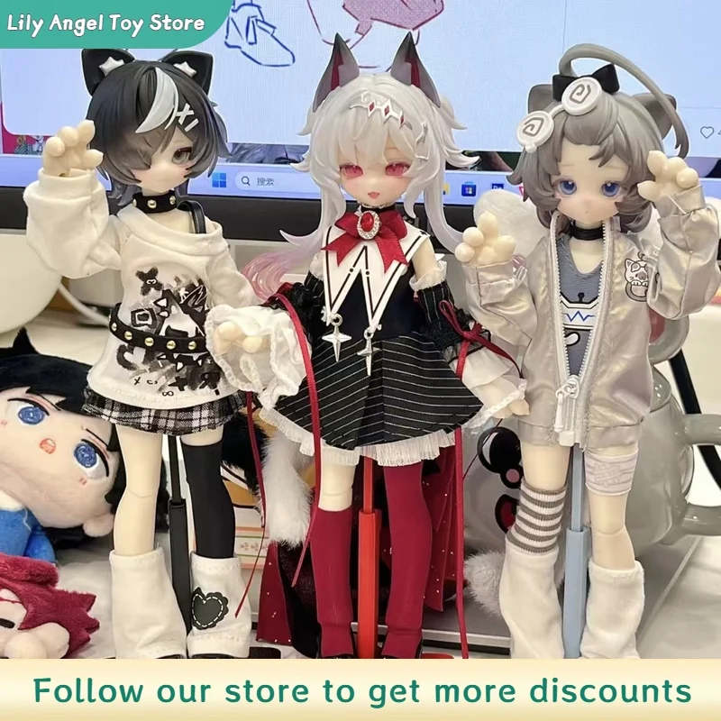Фото Lunar Lore Meow Meow Meow Power Series 1/8 BJD Слепая коробка Шарнирная кукла Загадочная коробка Игрушки Кавайные фигурки для декора стола Подарок №1