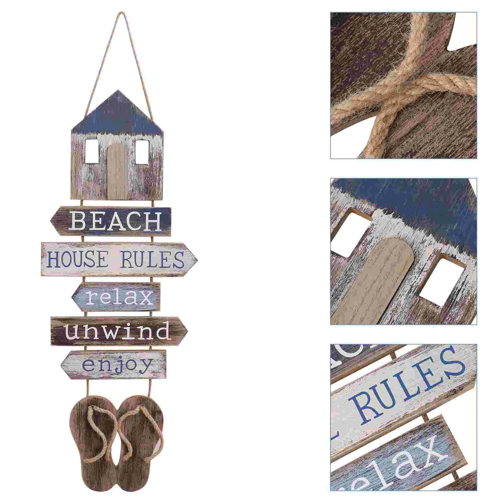

Slippers Listed Chic Door Hanging Decor Mediterranean Style Pendant Christmas