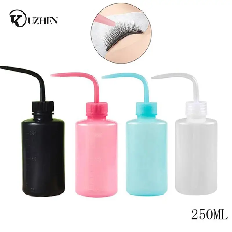 

250ml Eyelash Extension Elbow Flush Bottle Wash Squeeze Bottle Non-Spray 4 Colors Tattoo Diffuser Soap Supply Wash Bottle
