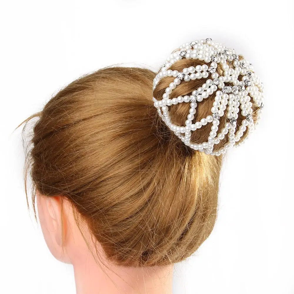 Женские эластичные танцевальные снуды ручной работы вязаные крючком жемчужные