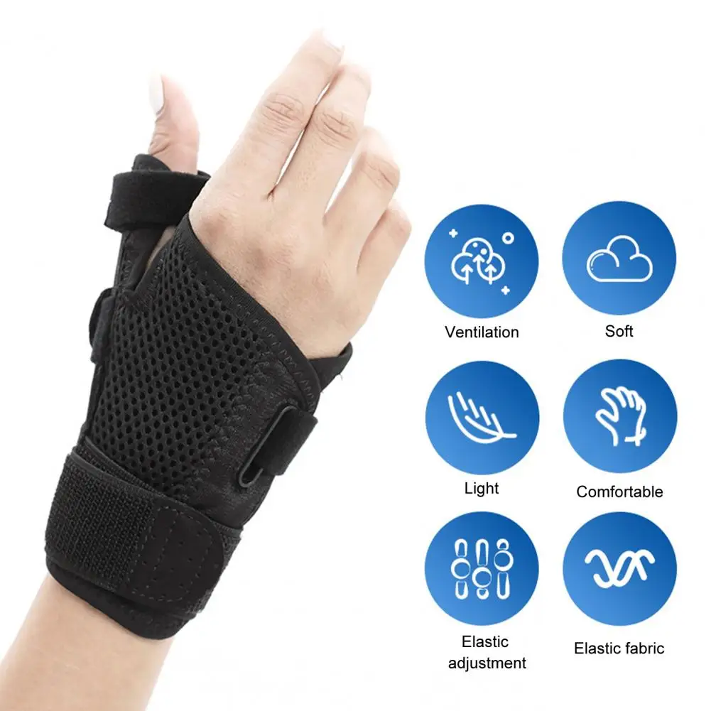 

Lightweight Thumb Wrist Brace Elastic Pain Relief Long Lasting Men Women Arthritis Thumb Wrist Stabilizer