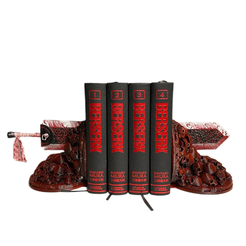 

10CM High Dragon Slayer Resin Crafts Ornament Berserk Bookends Statue for Home Decoration Books Holder Organizer Desktop Decor
