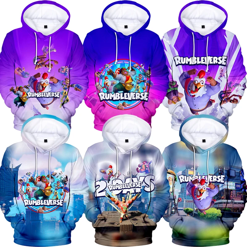 

2022 Anime Game Rumbleverse Cosplay Hoodies Sweatshirt 3D Teens Boys Girls Cartoon Harajuku Hoodie Sweatshirtjavascript: