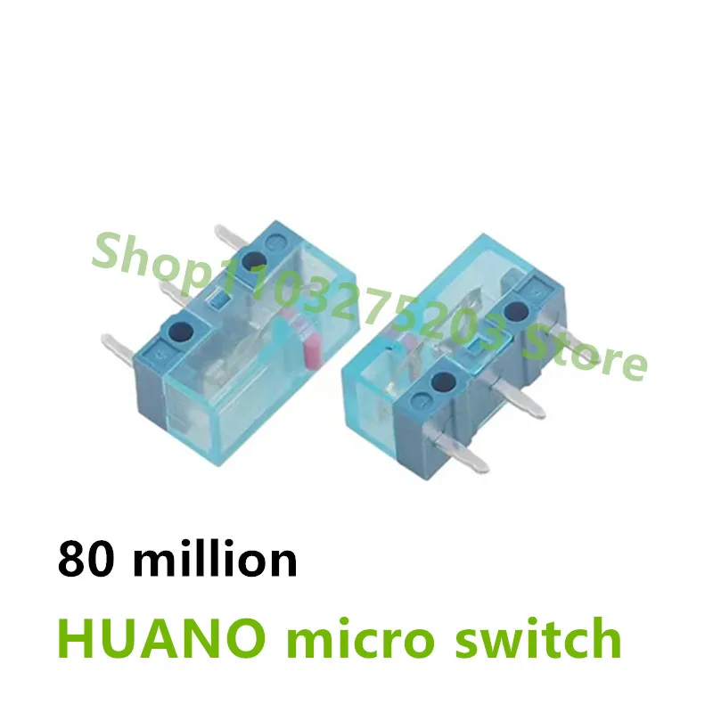 HUANO прозрачная синяя мышь микропереключатель