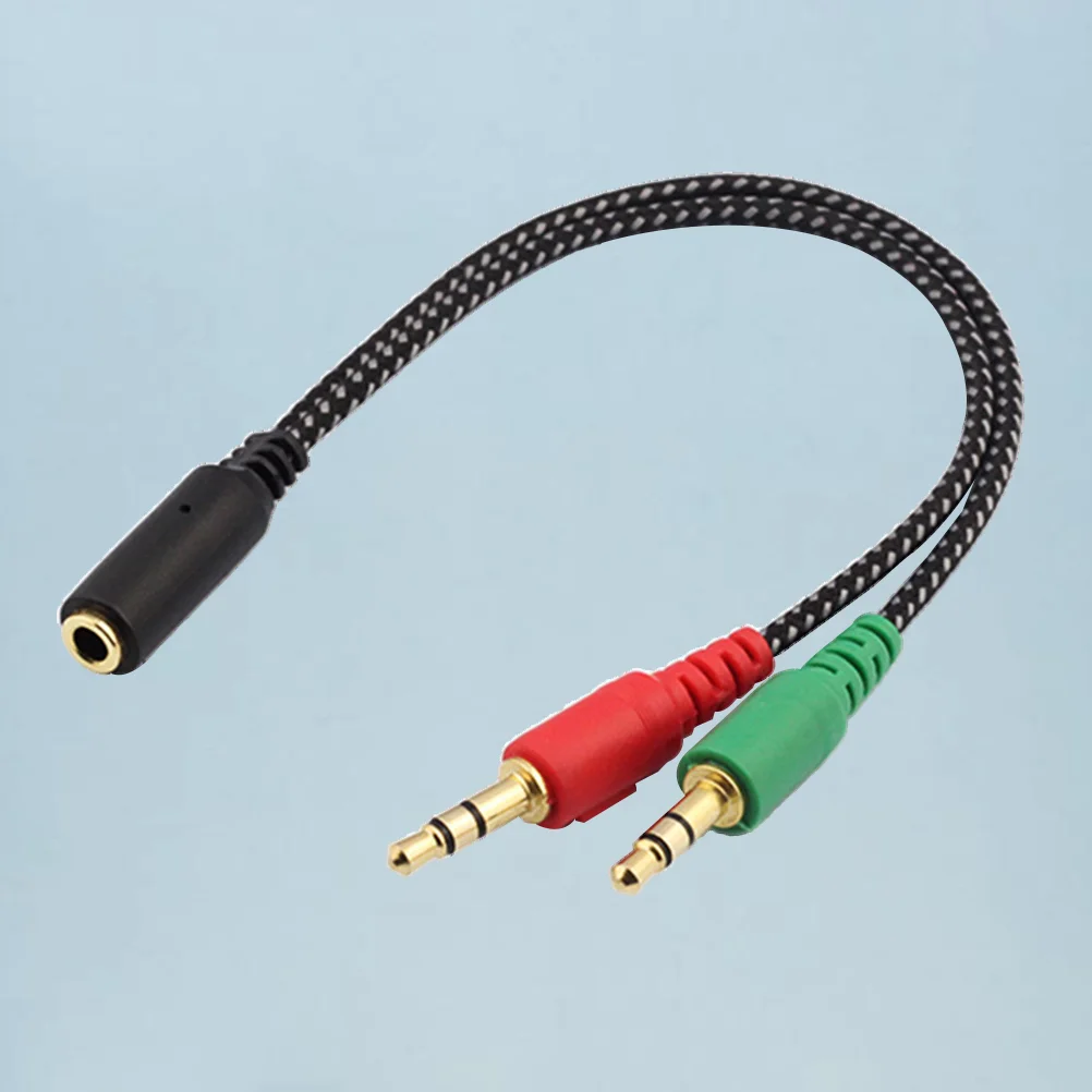 

1Pc Headset Splitter Portative 2 in 1 Convertors for Headest PC