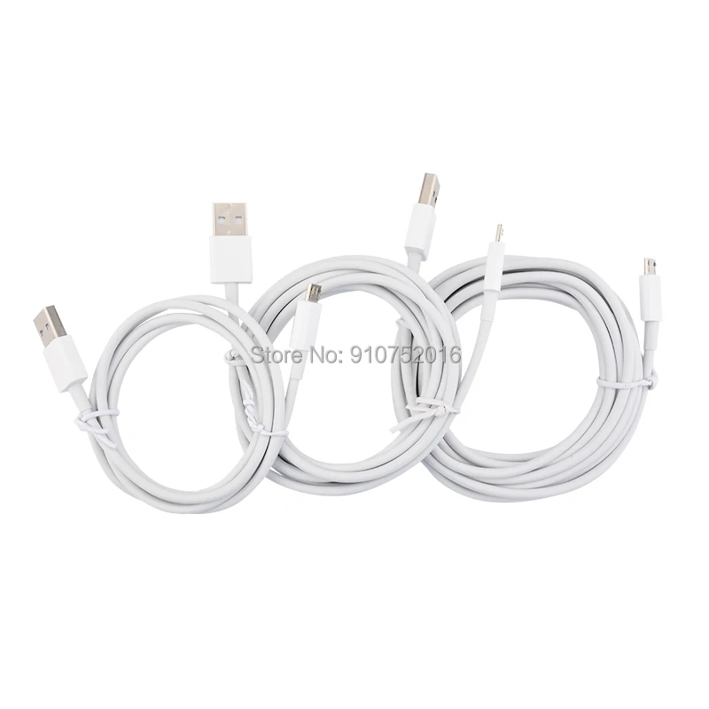 

100Pcs 1M/2M/3M 2A Fast Charging 8Pin Micro USB Cable Data Cord Charger for iPhone Samsung Huawei Xiaomi Charge USB Type C Cable