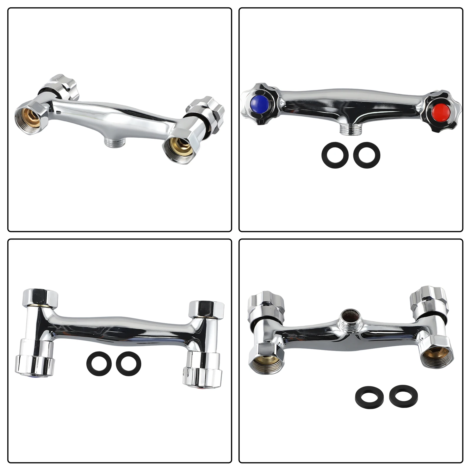 

Shower Heads Mixer Valve Bathroom Accesories Copper Easy To Assemble Anti-reflux Hot And Cool Water Bathroom Shower