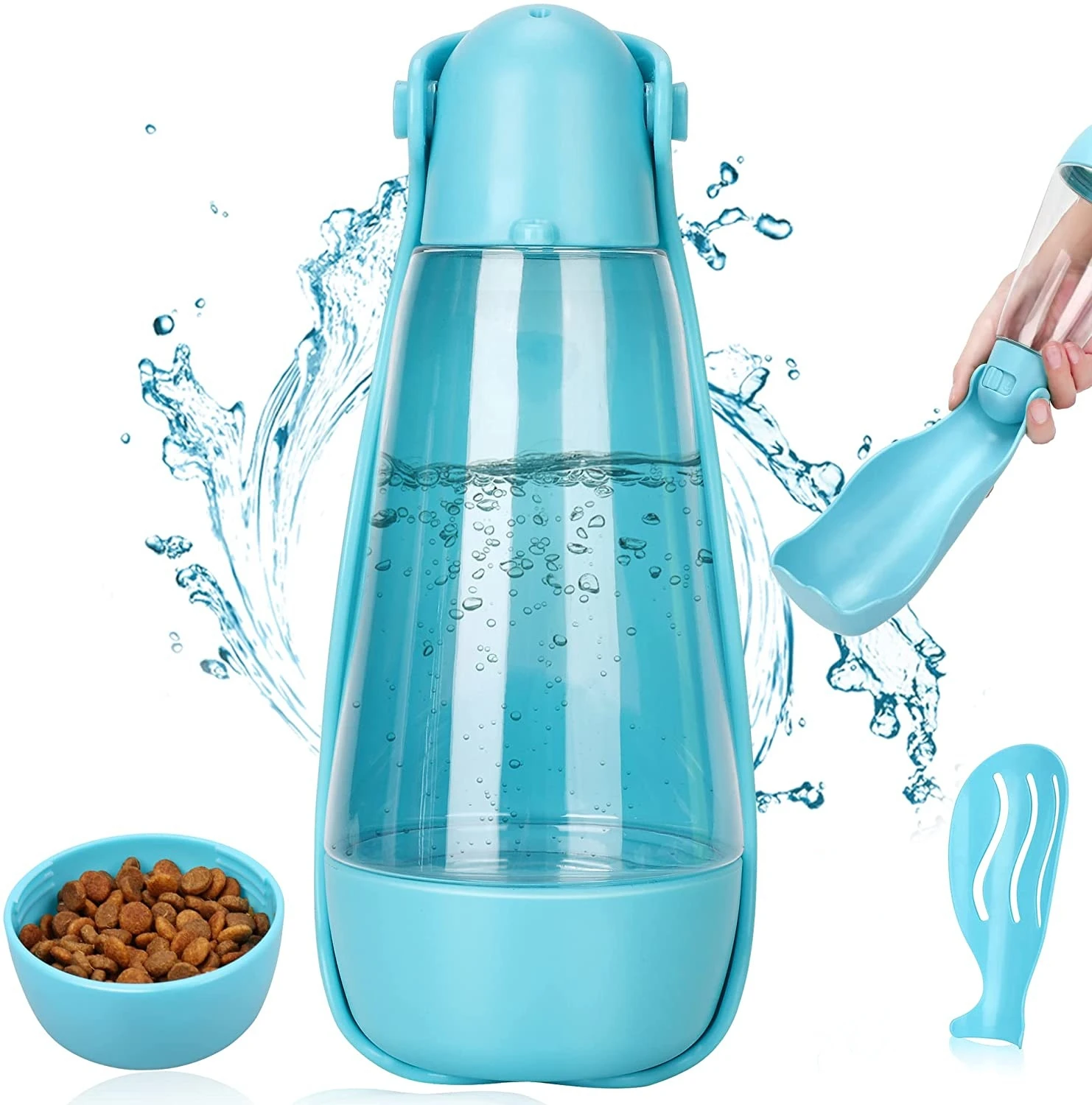 

LVTUBANLV Dog Water Bottle Portable Foldable Dispenser for Outdoor Walking and Travel Multifunction Lightweight Water Botter