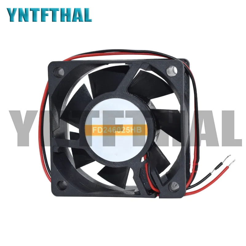 Хорошо протестированный Вентилятор охлаждения FD246025HB DC 24 В 0,09a 60x60x25 мм 2-проводной