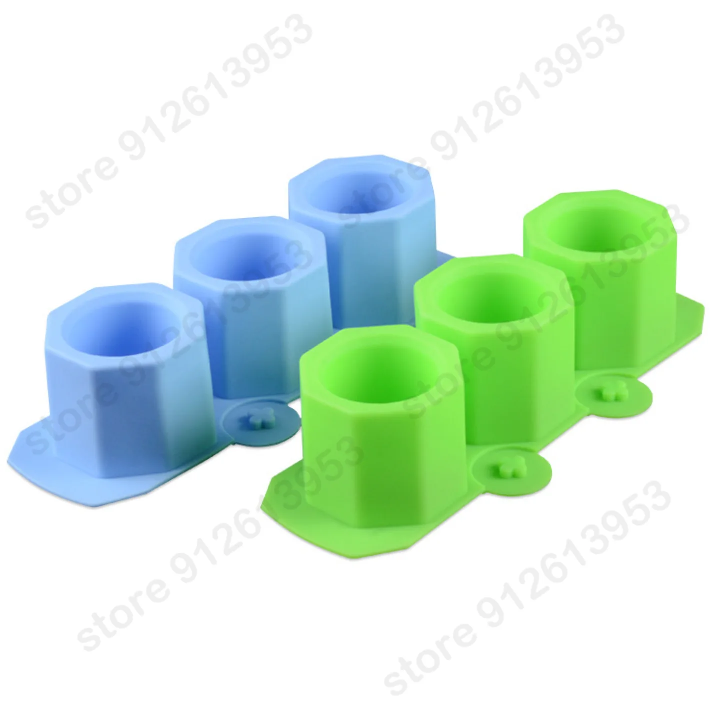 

Achteckige Silikon Form Beton Fleischigen Blumentopf Leuchter Form Keramik Ton DIY Handwerk Mold DIY Blume Topf Form