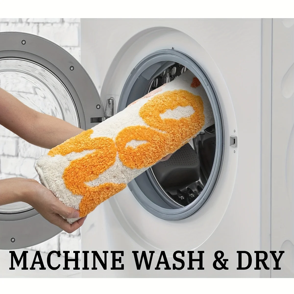 Флокированная буква цветок растение моющийся с длинным ворсом впитывающий