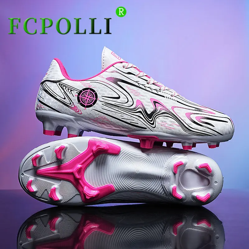 

2022 New Football Shoes For Couples Non-Slip Indoor Turf Shoes Big Boy Brand Designer Soccer Shoes Men Women Rubber Sport Shoe