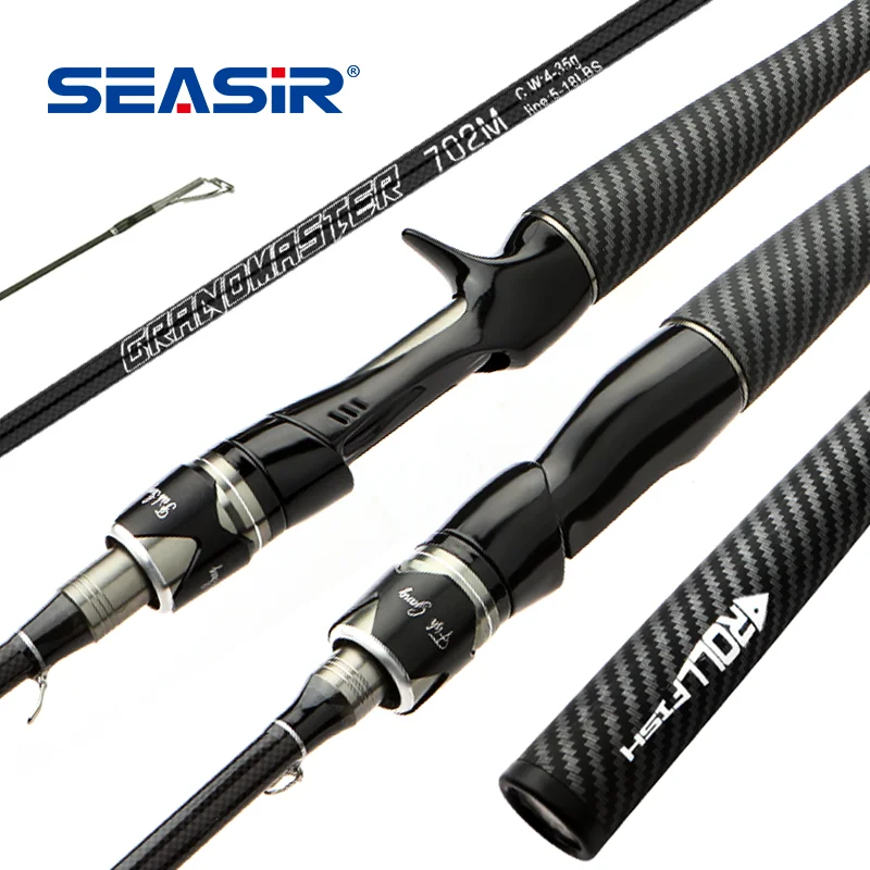 

SEASIR Fishing Rod Grandmaster Carbon Fiber Ultralight Spinning Baitcasting Lure Rods Carp Fishing Rods Tackle 1.8m 2.1m 2.4m