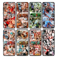 japan cartoons anime one piece family phone case for redmi 10 9 9a 9c 9i k20 k30 k40 plus pro note 10 pro 11 pro soft silicone