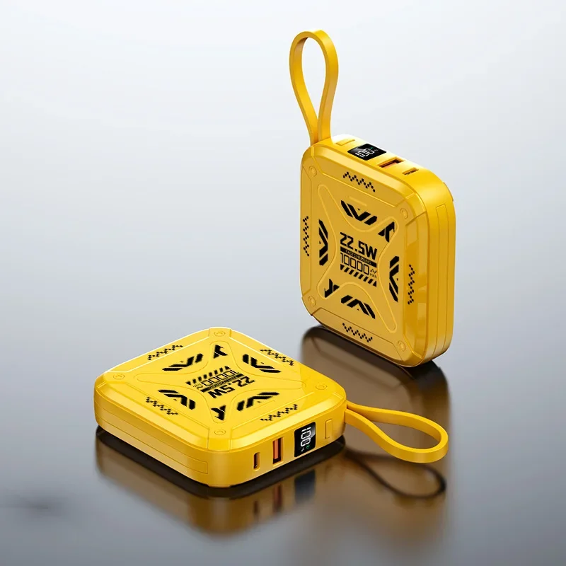 Внешний аккумулятор на 10000 мА · ч с поддержкой быстрой зарядки и встроенными