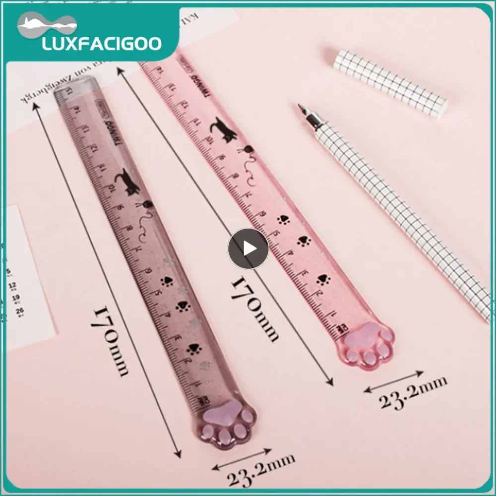 Линейка для студентов подарок креативный измеритель котенка кошки линейка с