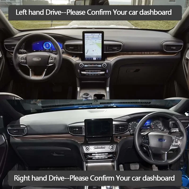 Для Ford Explorer U625 MK6 2020 2021 2022 противоскользящий коврик для приборной панели