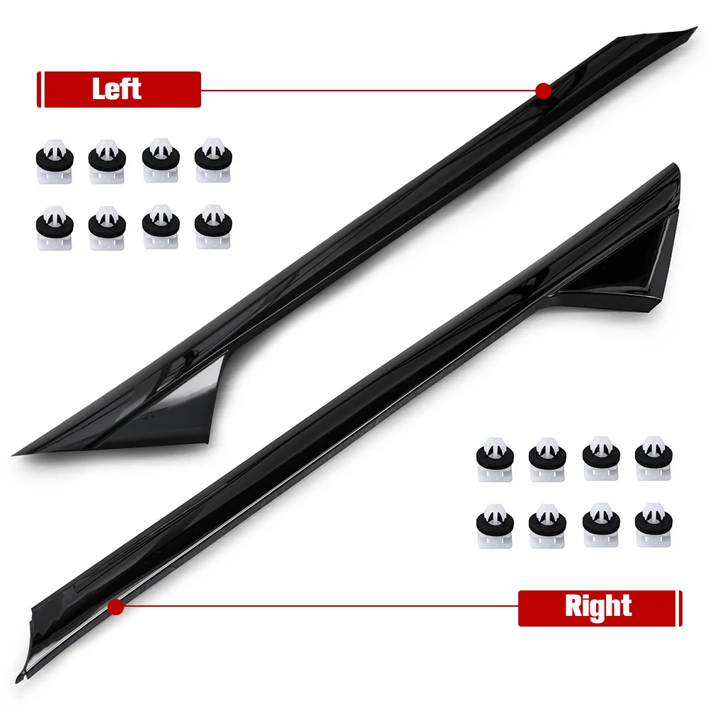 2PCS Front Left+Right A-Pillar Windshield Outer Trim Molding For Ford Explorer 2011-2019 2.3L / 3.5L BB5Z7803136AB BB5Z7803137AB |