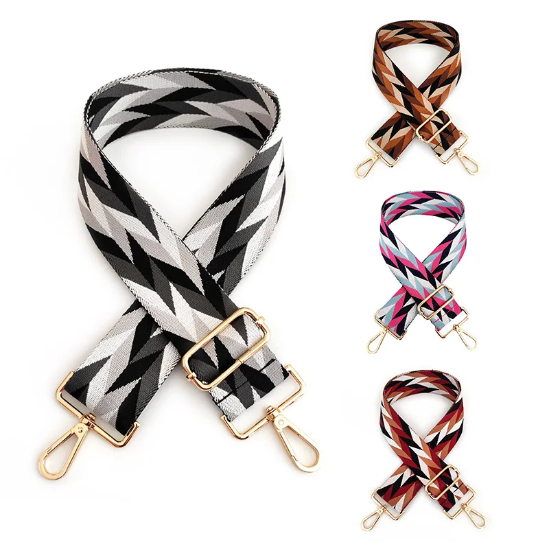 Bags Strap Belt Women Four Color Stitching Straps Crossbody Messenger Shoulder Bag Accessories Adjustable Belts Handbag Straps